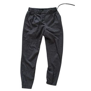 Dynamite XS pinstriped elastic waist & ankle pants with drawstring & pockets